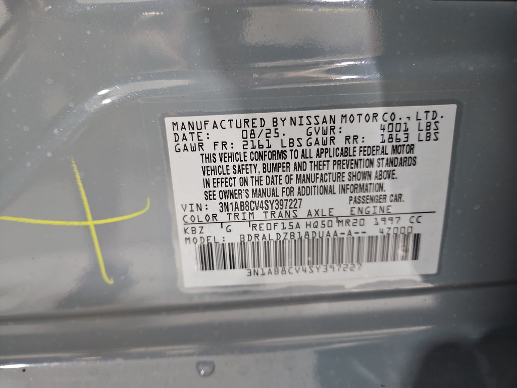 2025 Nissan Sentra SV Image 27 of 28