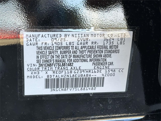 2025 Nissan Versa SR Image 22 of 25