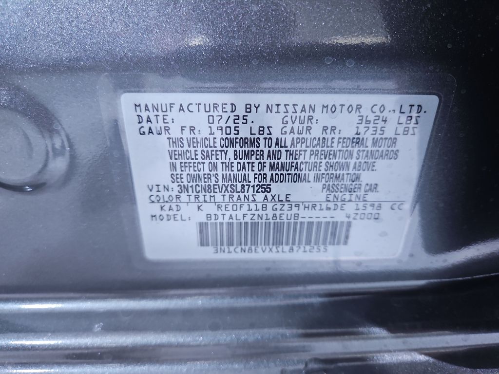 2025 Nissan Versa SV Image 24 of 29