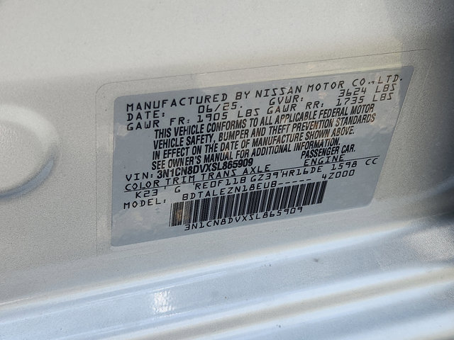 2025 Nissan Versa S Image 14 of 18