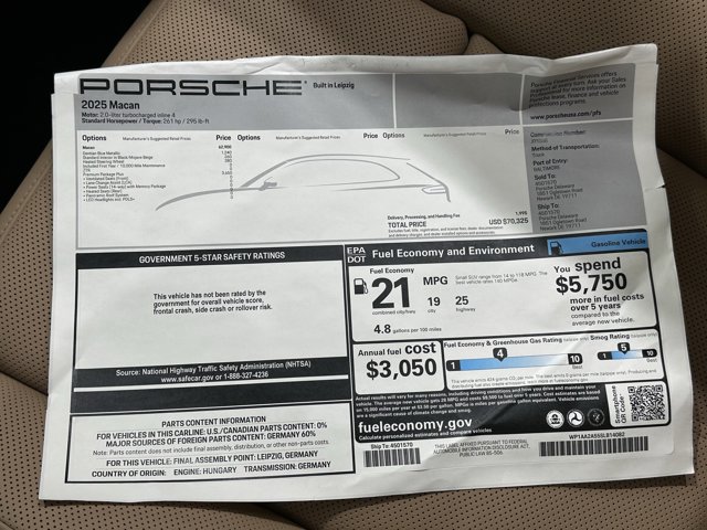 2025 Porsche Macan Base Image 51 of 61