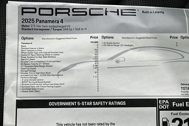 2025 Porsche Panamera 4 Image 46 of 53