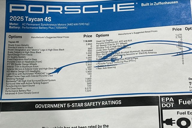 2025 Porsche Taycan 4S Image 55 of 63