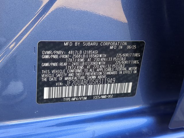 2025 Subaru Crosstrek Base Image 21 of 29