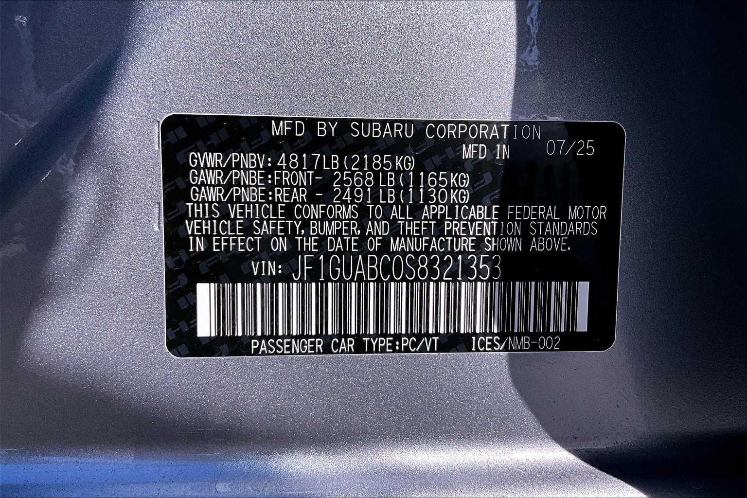 2025 Subaru Impreza Base Image 15 of 18