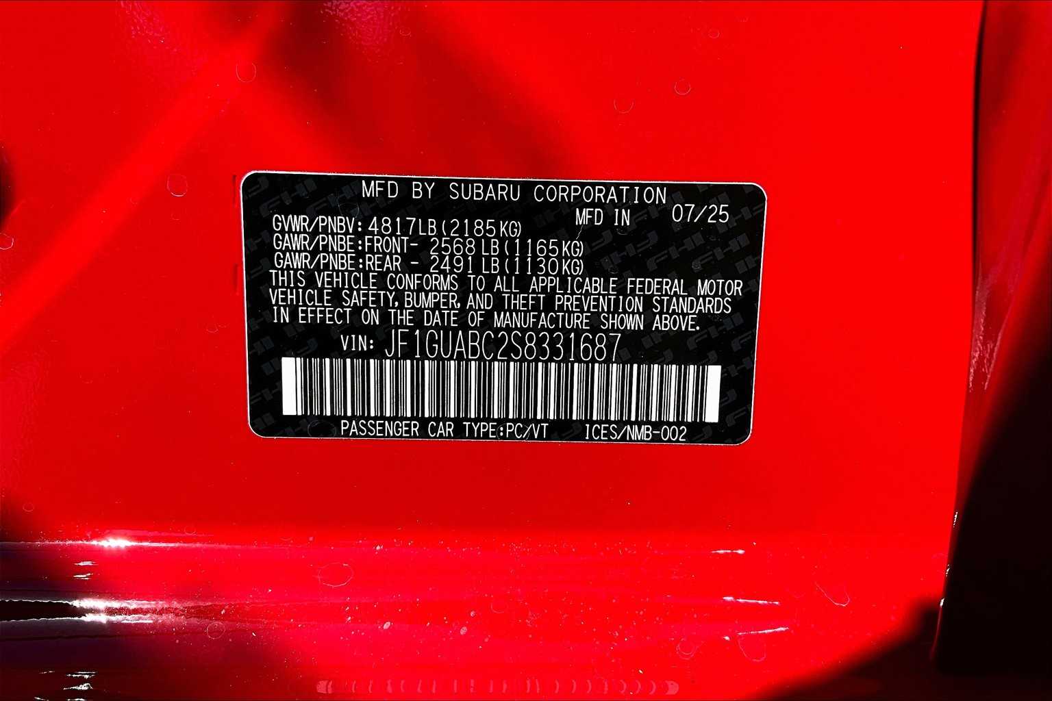 2025 Subaru Impreza Base Image 16 of 18