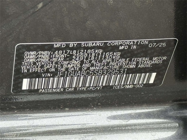 2025 Subaru Impreza Base Image 27 of 30