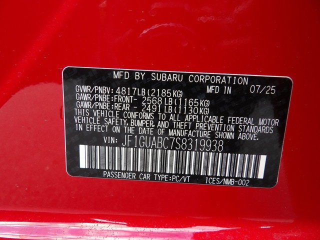 2025 Subaru Impreza Base Image 22 of 26
