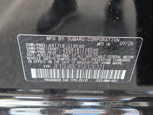 2025 Subaru Impreza Base Image 10 of 14