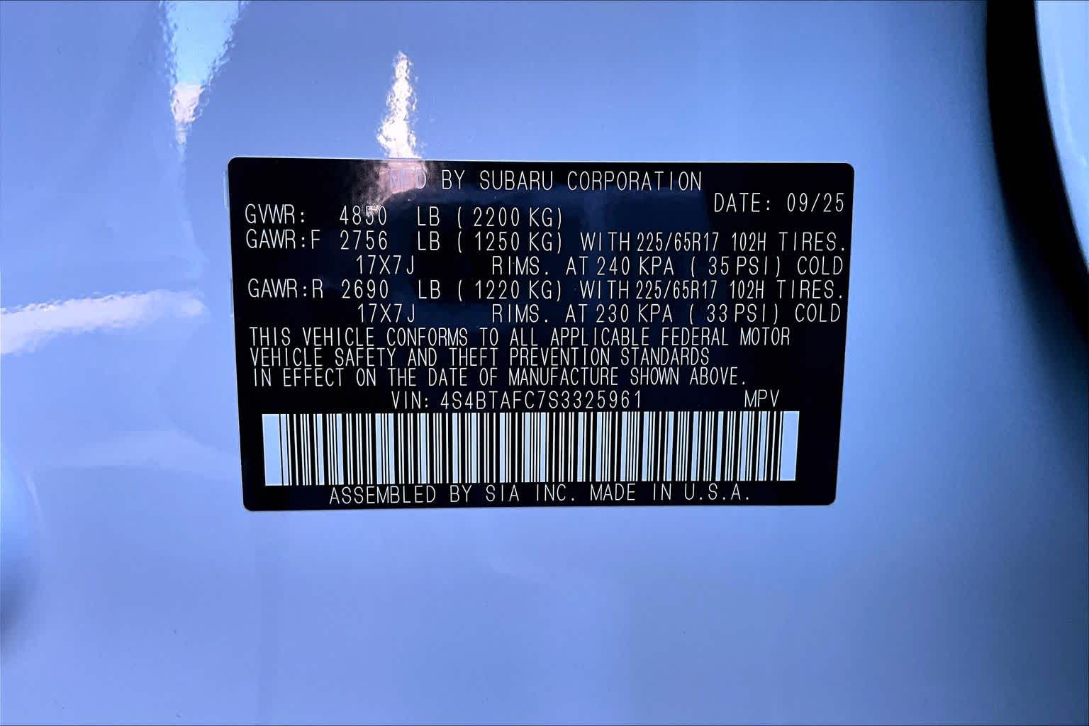 2025 Subaru Outback Premium Image 18 of 20