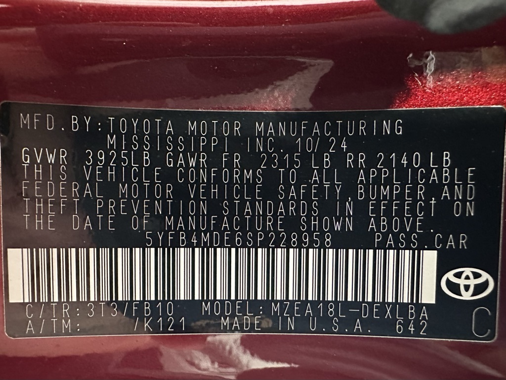 2025 Toyota Corolla LE Image 56 of 67