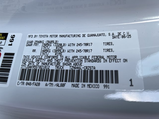 2025 Toyota Tacoma SR Image 10 of 10