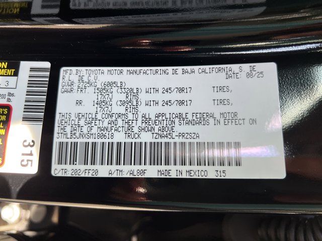 2025 Toyota Tacoma SR5 Image 10 of 10