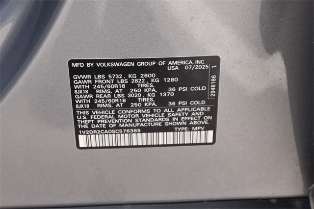2025 Volkswagen Atlas 2.0T SE Image 18 of 21