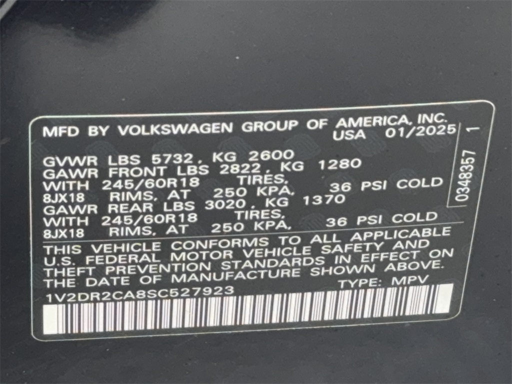 2025 Volkswagen Atlas 2.0T SE Image 53 of 63