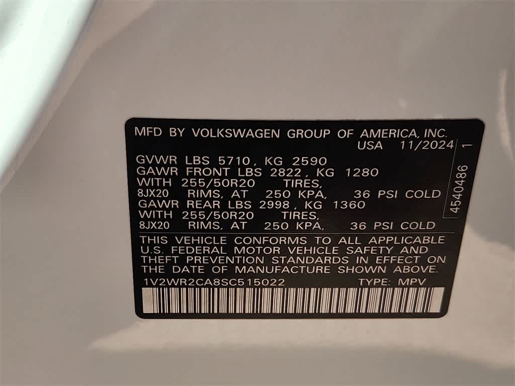 2025 Volkswagen Atlas 2.0T SE Technology Image 26 of 32