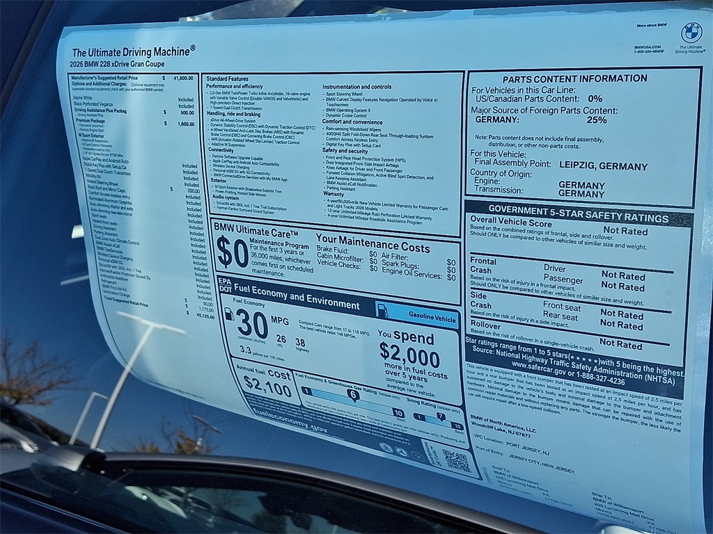 2026 BMW 2 Series 228 xDrive Image 17 of 20