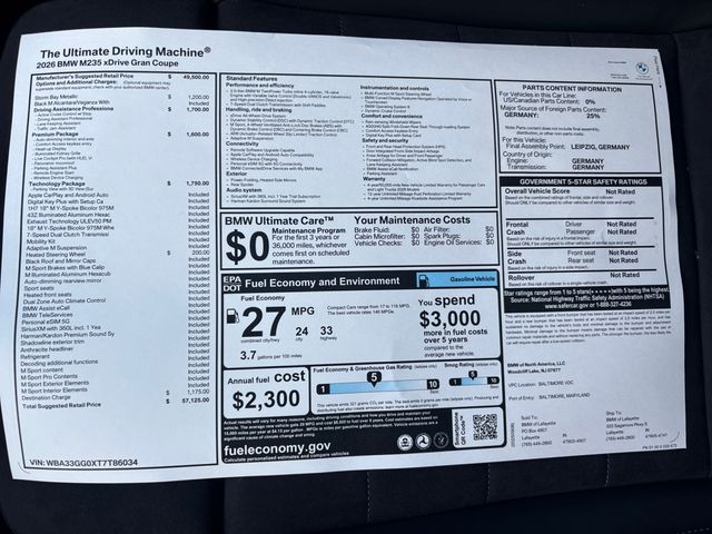 2026 BMW 2 Series M235 xDrive Image 33 of 35