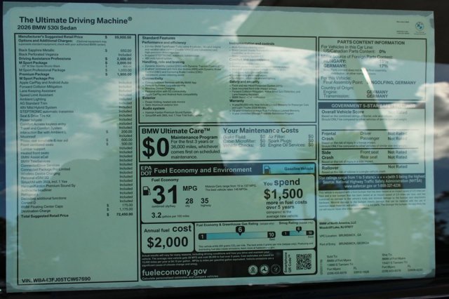 2026 BMW 5 Series 530i Image 30 of 31