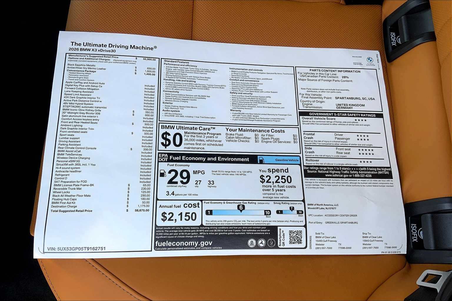 2026 BMW X3 30 xDrive Image 16 of 19