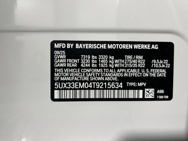 2026 BMW X7 M60i Image 30 of 37