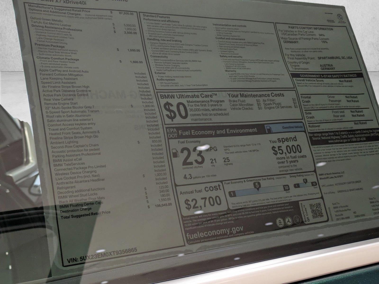 2026 BMW X7 xDrive40i Image 18 of 19