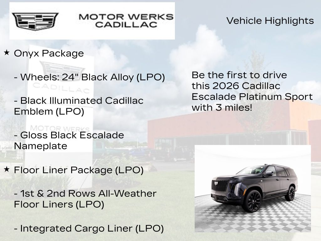2026 Cadillac Escalade 4WD Platinum Sport Image 32 of 39