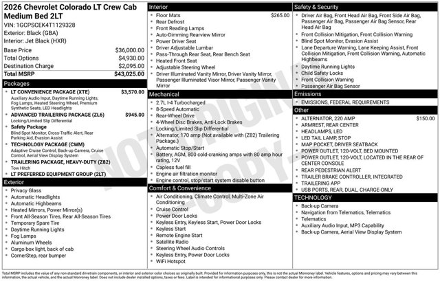 2026 Chevrolet Colorado LT Image 27 of 34