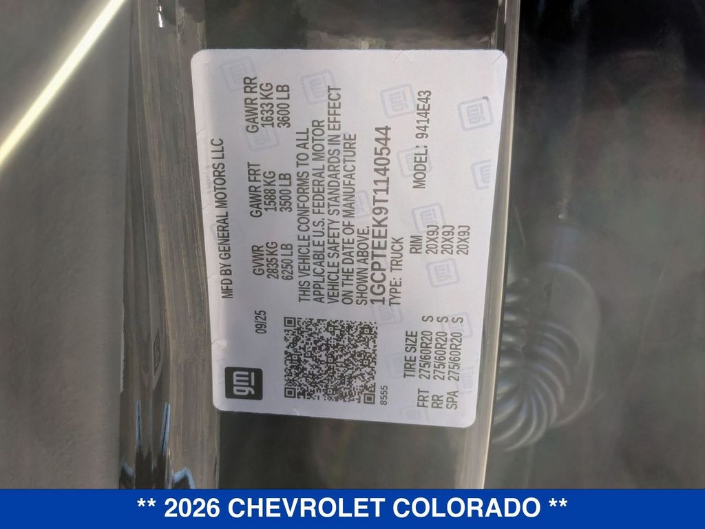 2026 Chevrolet Colorado 4WD Trail Boss Image 27 of 38