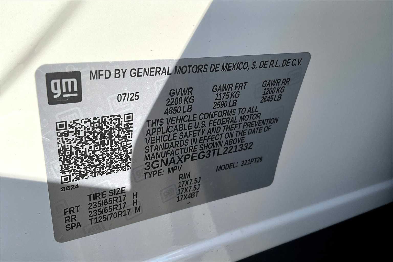 2026 Chevrolet Equinox AWD LT Image 13 of 13