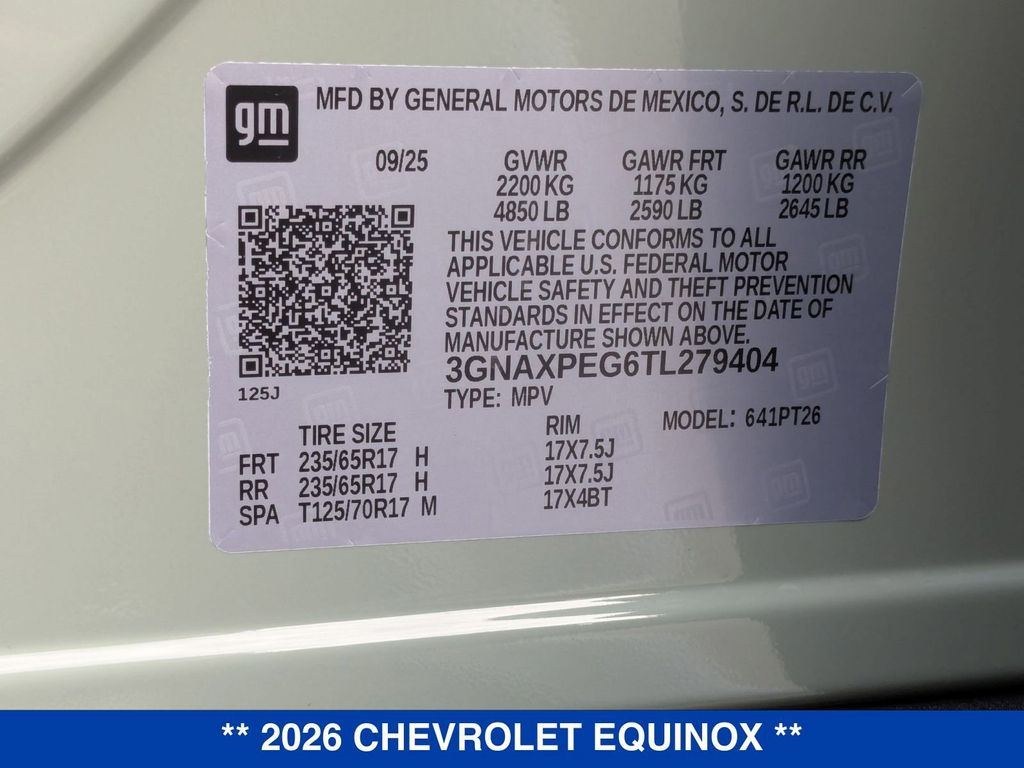 2026 Chevrolet Equinox AWD LT Image 29 of 36