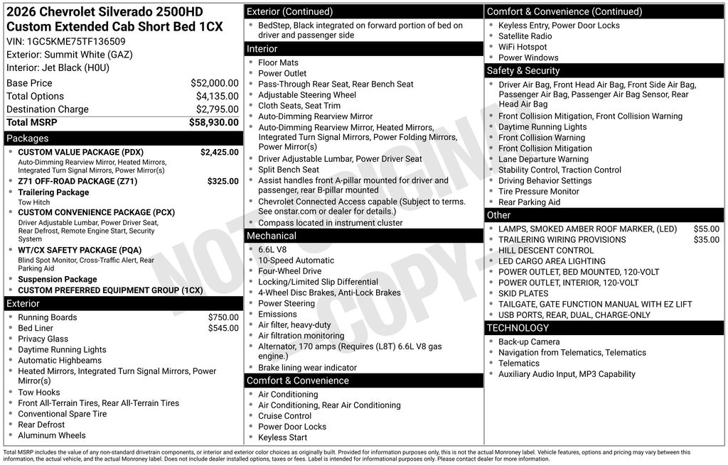 2026 Chevrolet Silverado 2500HD Custom Image 23 of 31