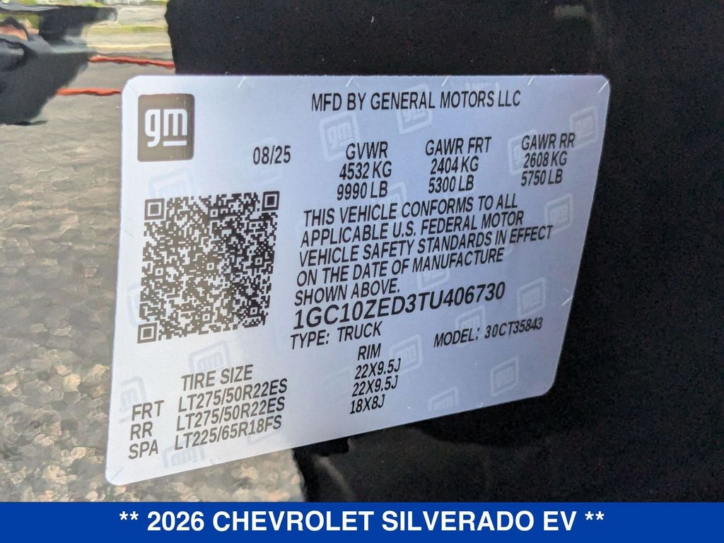 2026 Chevrolet Silverado EV Extended Range LT Image 24 of 35
