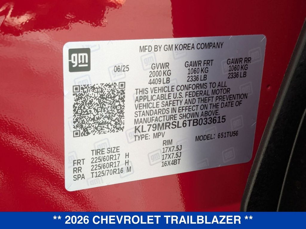 2026 Chevrolet Trailblazer LT Image 29 of 36
