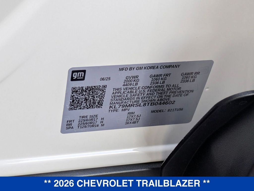 2026 Chevrolet Trailblazer LT Image 29 of 39