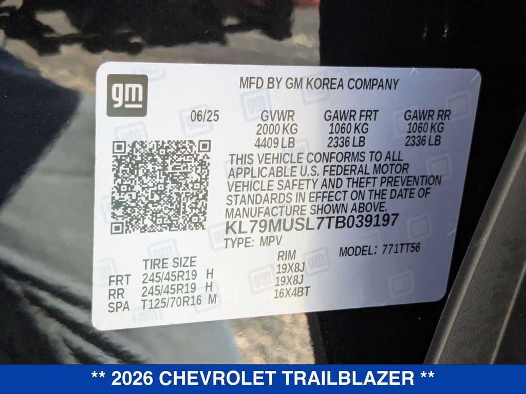 2026 Chevrolet Trailblazer RS Image 28 of 35