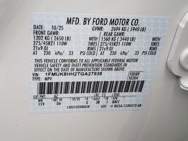 2026 Ford Explorer Platinum Image 38 of 41