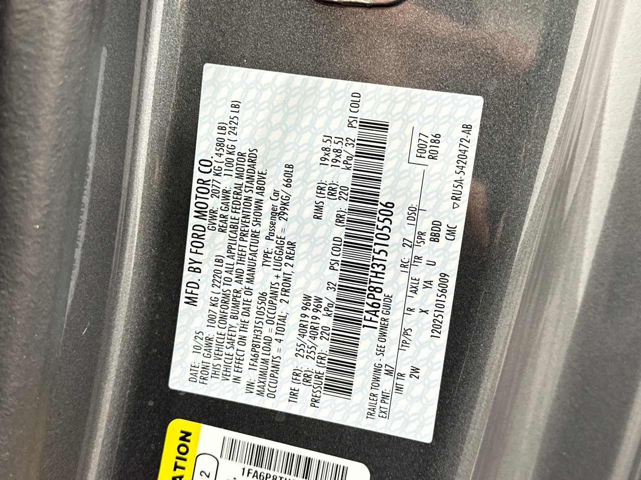 2026 Ford Mustang EcoBoost Image 20 of 29