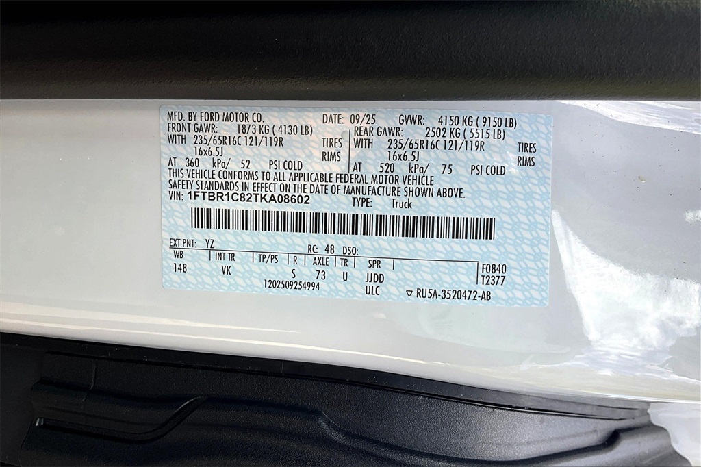 2026 Ford Transit Base Image 12 of 14