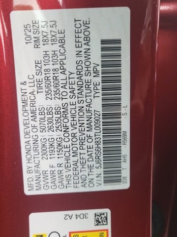 2026 Honda CR-V Hybrid Sport-L Image 20 of 25