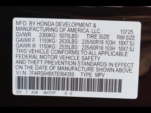 2026 Honda CR-V Hybrid Sport-L Image 22 of 23