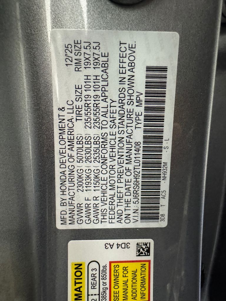 2026 Honda CR-V Hybrid Sport Touring Image 30 of 37