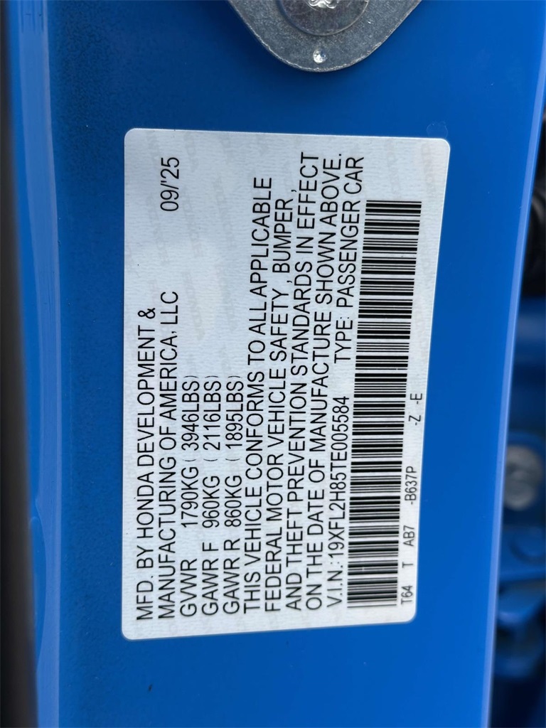 2026 Honda Civic Sport Image 26 of 27