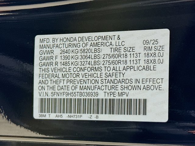 2026 Honda Passport TrailSport Blackout Image 29 of 36