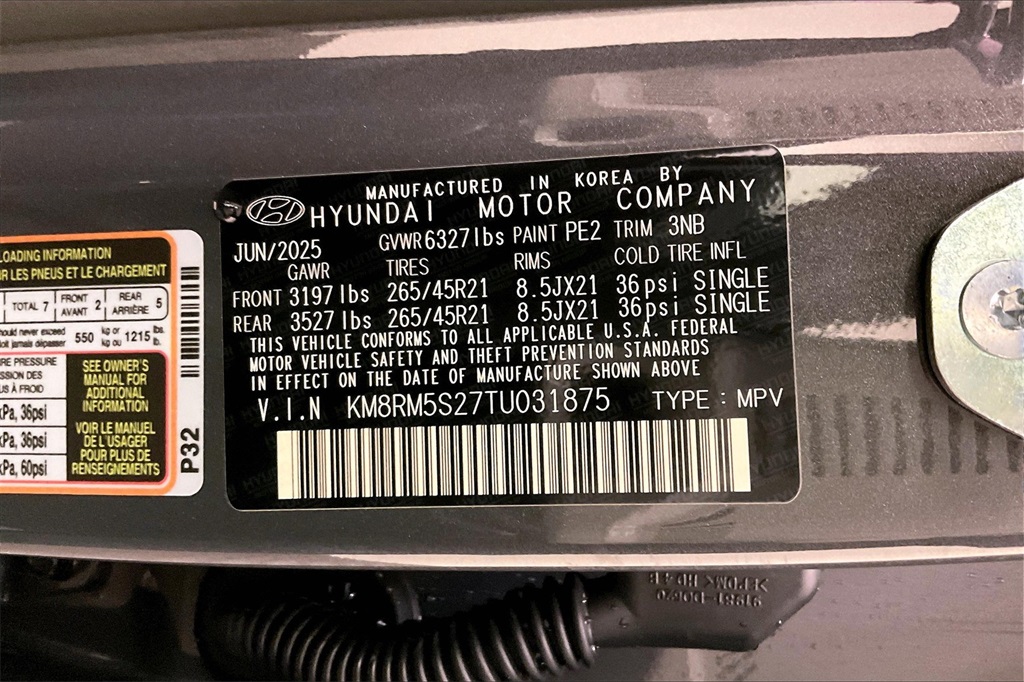 2026 Hyundai Palisade Calligraphy Image 14 of 14