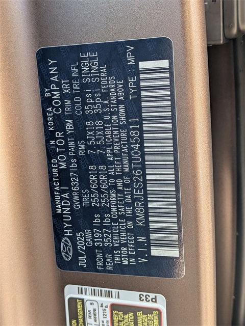 2026 Hyundai Palisade XRT Pro Image 29 of 35