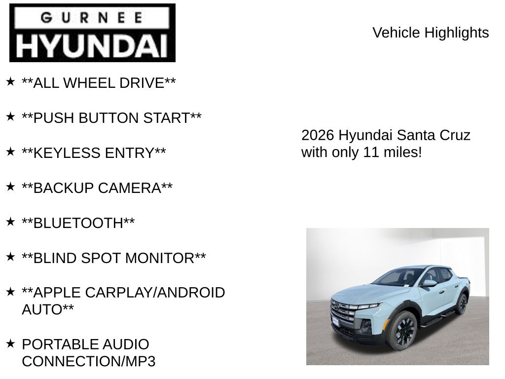2026 Hyundai Santa Cruz SE Image 4 of 26