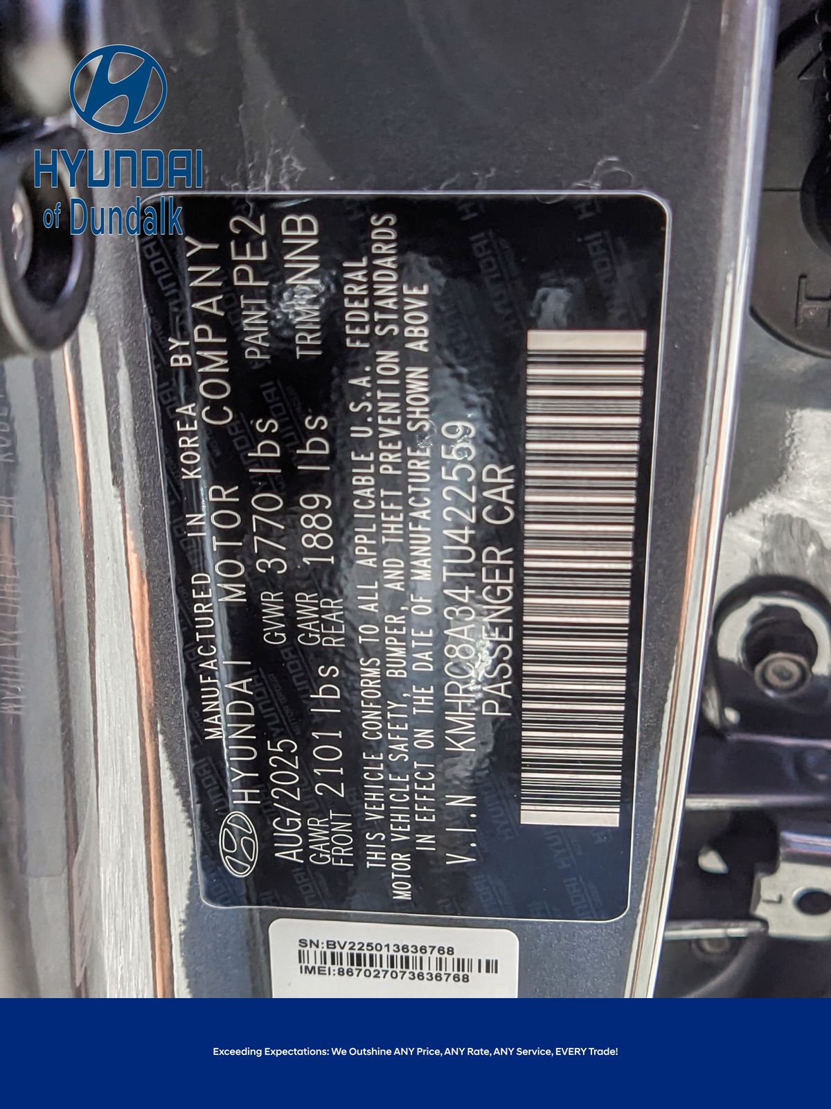 2026 Hyundai Venue SEL Image 2 of 2