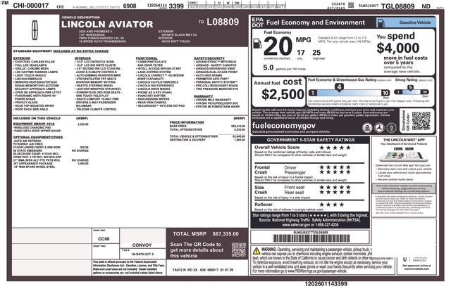 2026 Lincoln Aviator Premiere Image 22 of 26