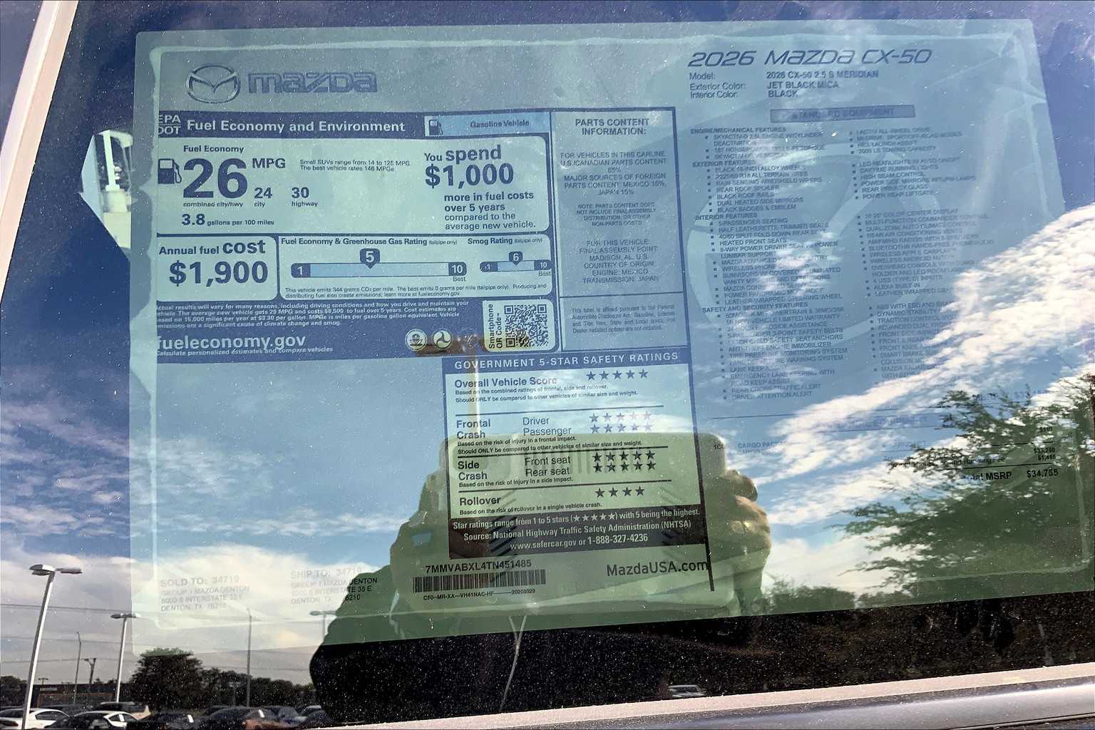 2026 Mazda CX-50 2.5 S Meridian Edition Image 18 of 20